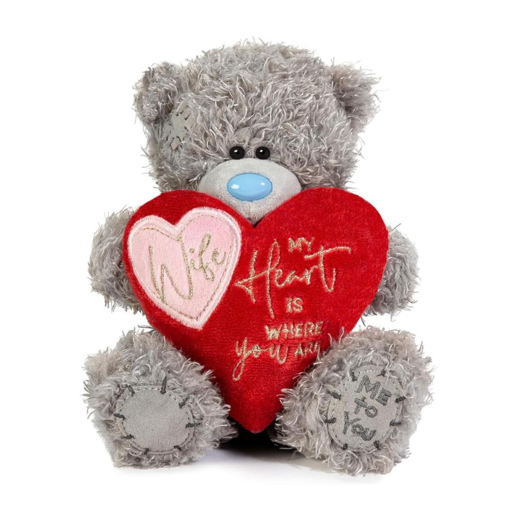 7" Wife Padded Heart Me to You Bear Extra Image 1